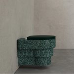 Trone Callipyge Miska bezrantowa 57x42 z deską wolnoopadającą flaked green CALLIPYGEFG