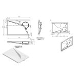  Vayer Boomerang Umywalka prostokątna wpuszczana w blat z otworem na baterię 60x40 cm biała 060.040.005.3-1.0.1.X.0