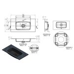  Vayer Leo-K Umywalka wpuszczana w blat z otworem na baterię 96x50,5 cm biały mat 096.050.012.3-1.0.1.X.0