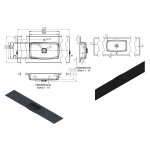  Vayer Leo-K Umywalka wpuszczana w blat z otworem na baterię 270x50,5 cm biały mat 270.050.012.3-1.0.1.X.0