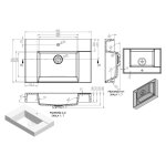  Vayer Libra Umywalka wpuszczana w blat z otworem na baterię 80,5x53,5 cm biała 080.053.015.3-1.0.1.X.0