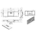  Vayer Libra Umywalka wpuszczana w blat z otworem na baterię 120,5x53,5 cm biała 120.053.015.3-1.0.1.X.0