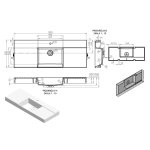  Vayer Libra Umywalka wpuszczana w blat z otworem na baterię 140,5x53,5 cm biała 140.053.015.3-1.0.1.X.0