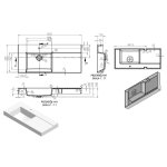  Vayer Libra Umywalka wpuszczana w blat lewa z otworem na baterię 120,5x53,5 cm biała 120.053.015.3-1.X.1.X.0