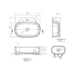  Vayer Nova2 Umywalka nablatowa z otworem na baterię 49x37,5 cm biała 049.037.015.3-4.0.1.1.0