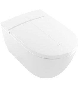 Villeroy&Boch ViClean Miska bezrantowa 59,5x38,5 z funkcją bidetu z deską sedesową biała V0E100R1