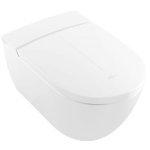 Villeroy&Boch ViClean Miska bezrantowa 59,5x38,5 z funkcją bidetu z deską sedesową biała V0E100R1