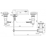 Zucchetti Savoir Bateria Umywalkowa 3-otworowa chrom ZSV401.CC